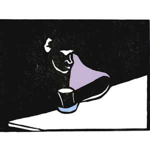 Frau mit Tasse