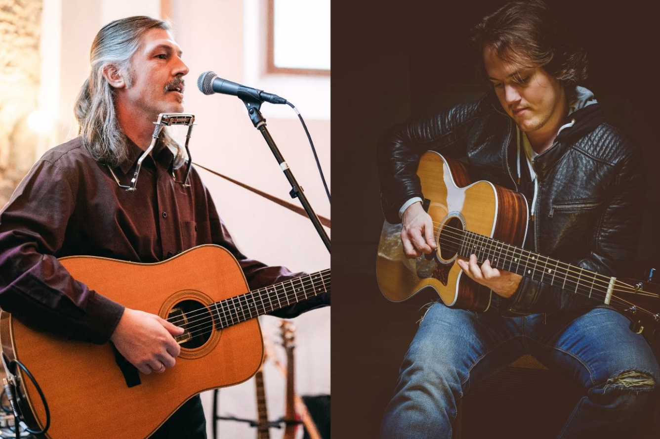 Walther Preiml und Markus Wutte mit Gitarre