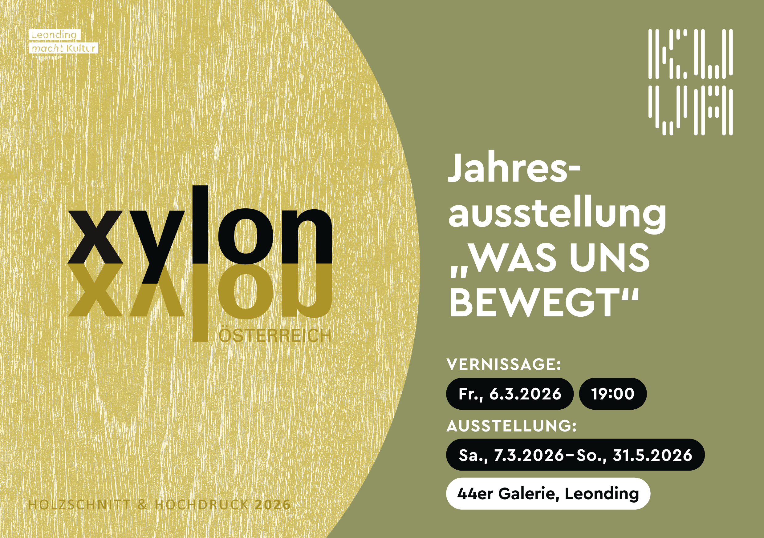 Einladung Jahresausstellung Xylon